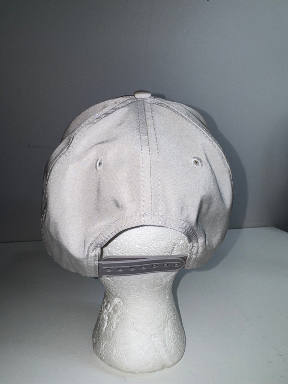 Acorn Hills Performance Script Rope Hat Snapback Cap Light Gray Golf Outdoors - Picture 4 of 7